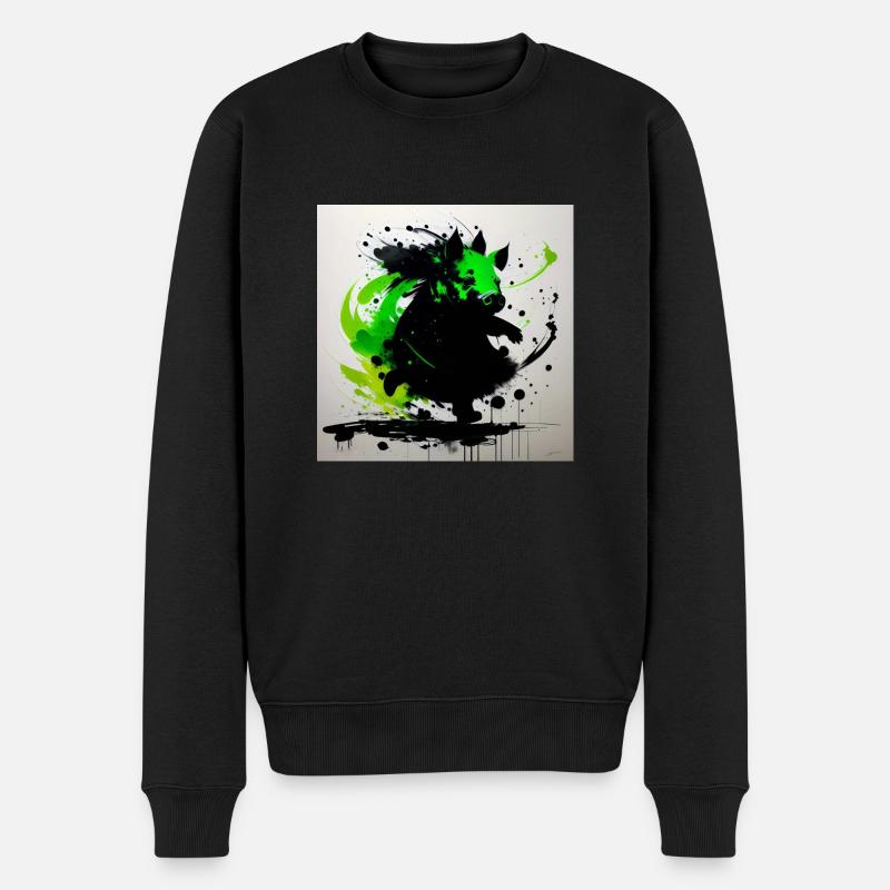 Collection cochons verts - édition dansante - Pull Premium bio Homme - noir