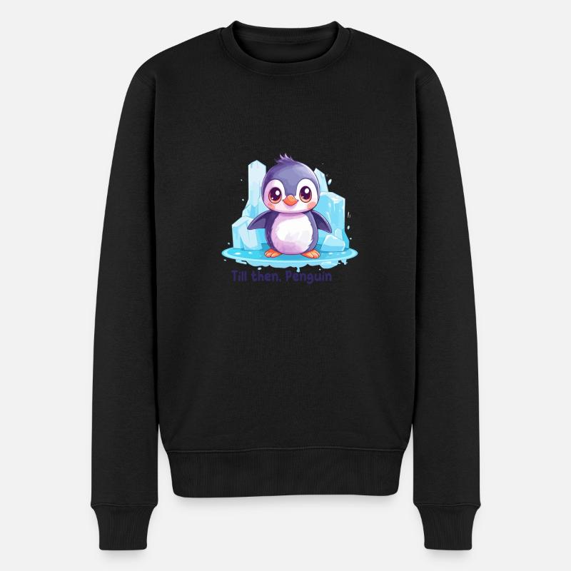 Till then, Penguin - Pull Premium bio Homme - noir