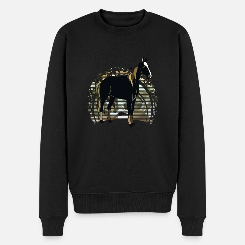 Cheval - Pull Premium bio Homme - noir