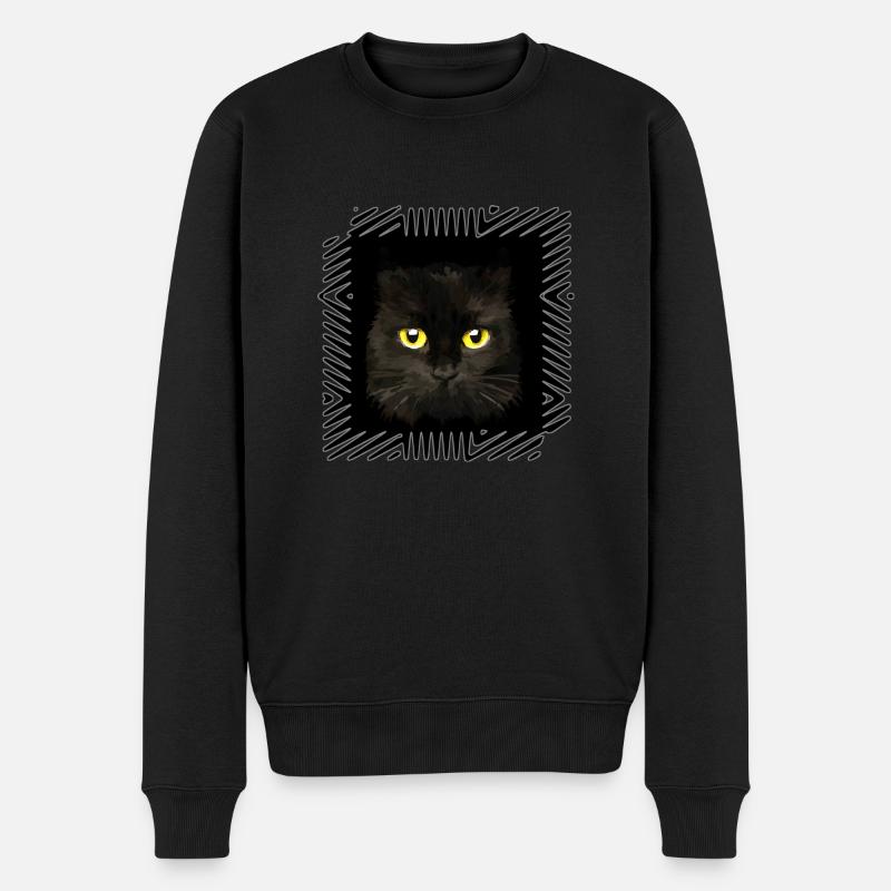 Chat - Pull Premium bio Homme - noir