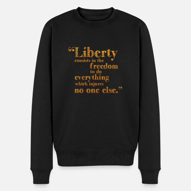 Liberté Droits de l’Homme - Pull Premium bio Homme - noir
