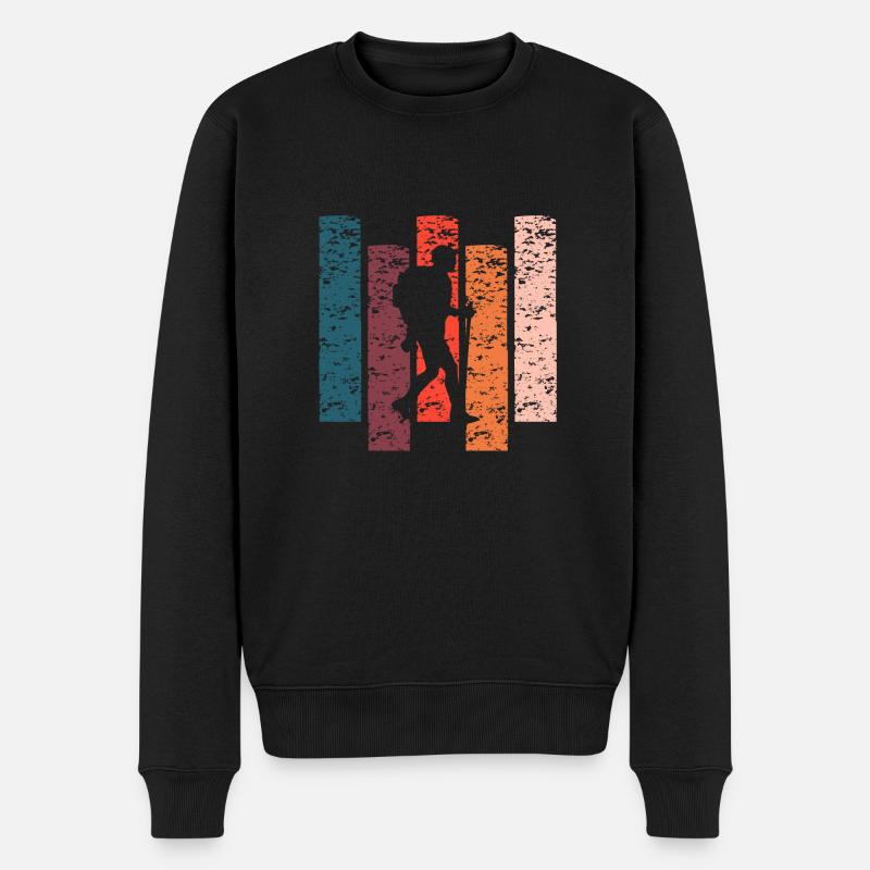 Vintage-Geschenkwanderung - Männer Premium Bio Pullover - Schwarz