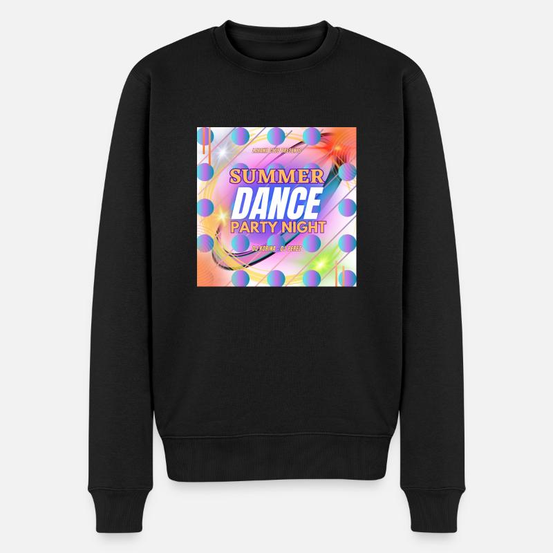 Summer dance - Männer Premium Bio Pullover - Schwarz