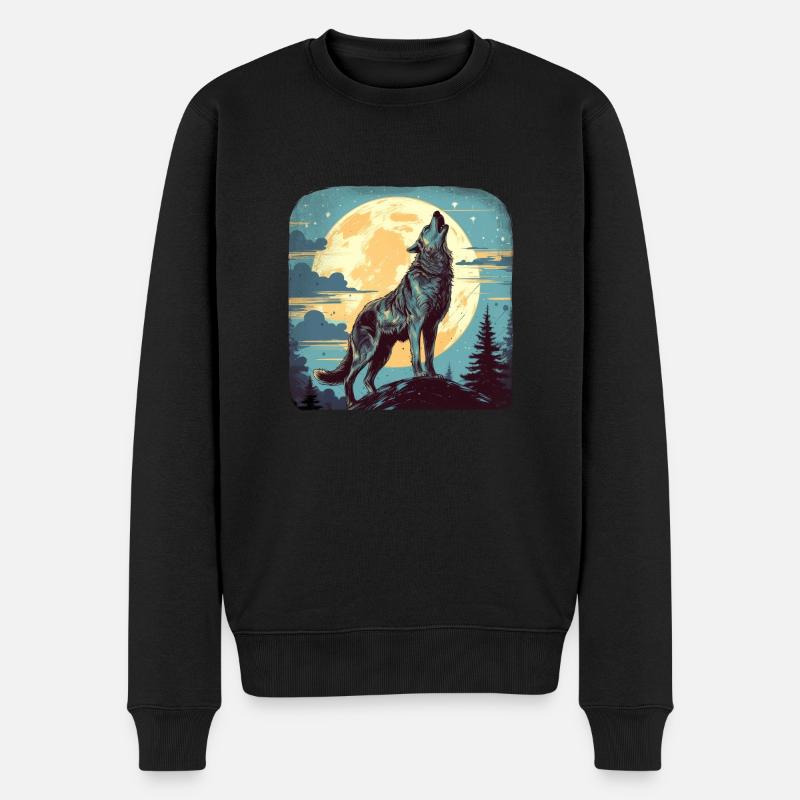 Loup - Pull Premium bio Homme - noir