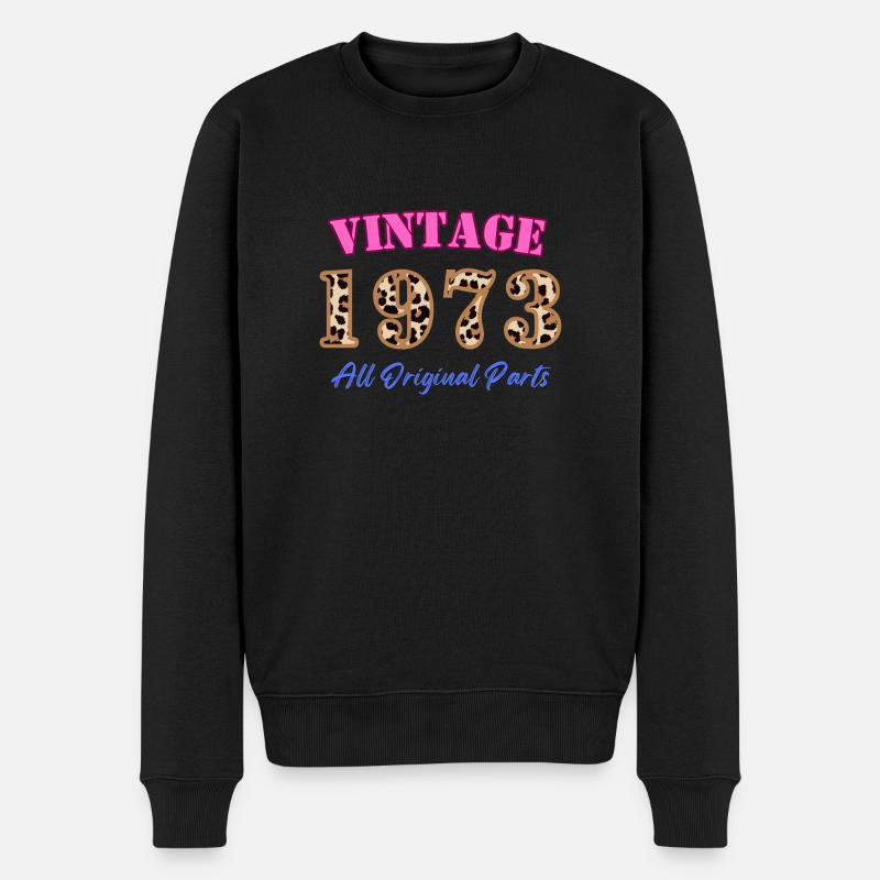 Anniversaire né en 1973 - Pull Premium bio Homme - noir