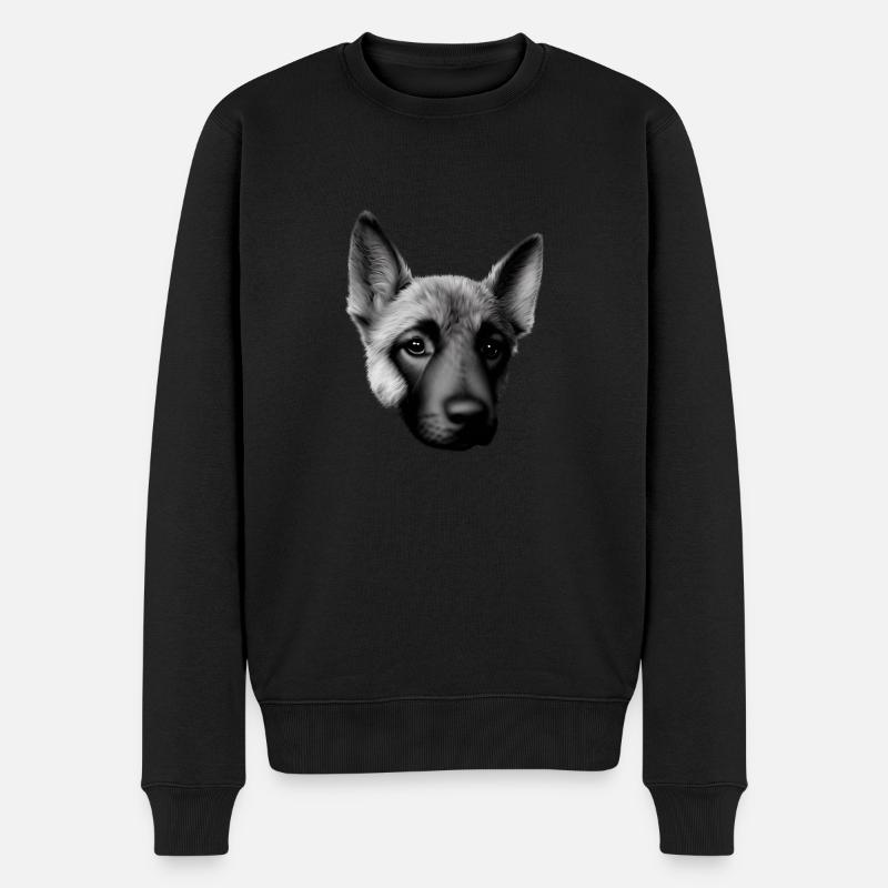 Propriétaire de chiot berger allemand - Pull Premium bio Homme - noir