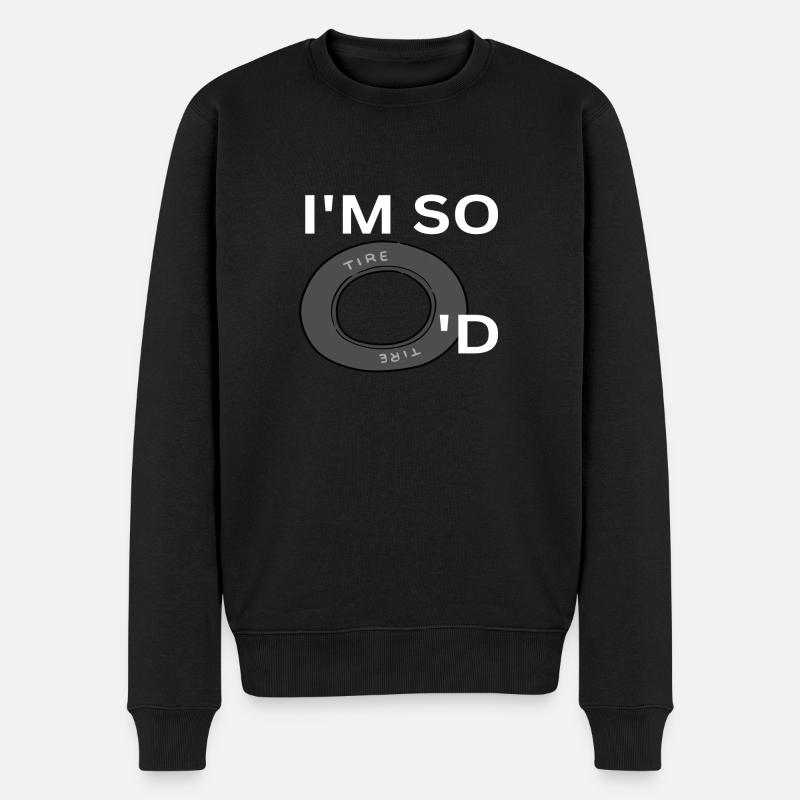 I´m so tire'd - Männer Premium Bio Pullover - Schwarz