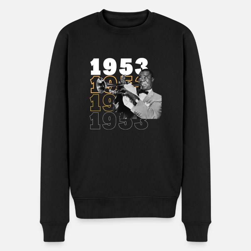Né en 1953 - Pull Premium bio Homme - noir