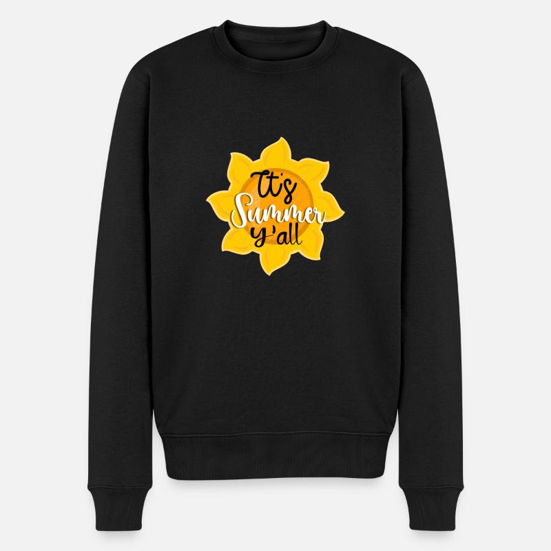 It's Summer Y'all - Männer Premium Bio Pullover - Schwarz
