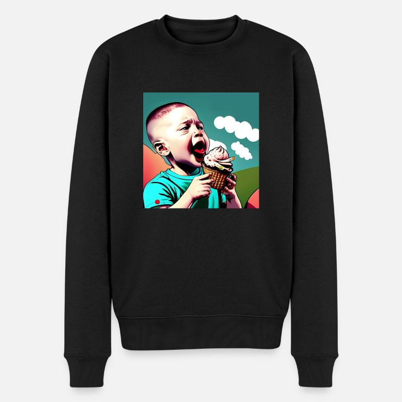 Glace - Pull Premium bio Homme - noir