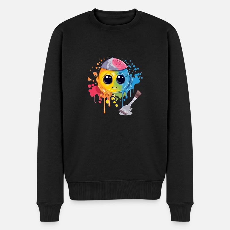 Zop le peintre triste - Pull Premium bio Homme - noir