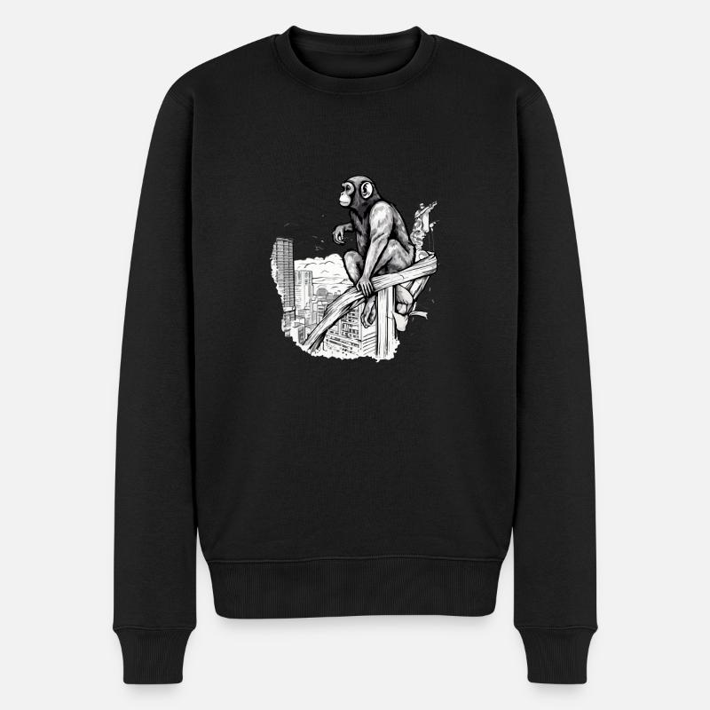 Koki à la ville - Pull Premium bio Homme - noir