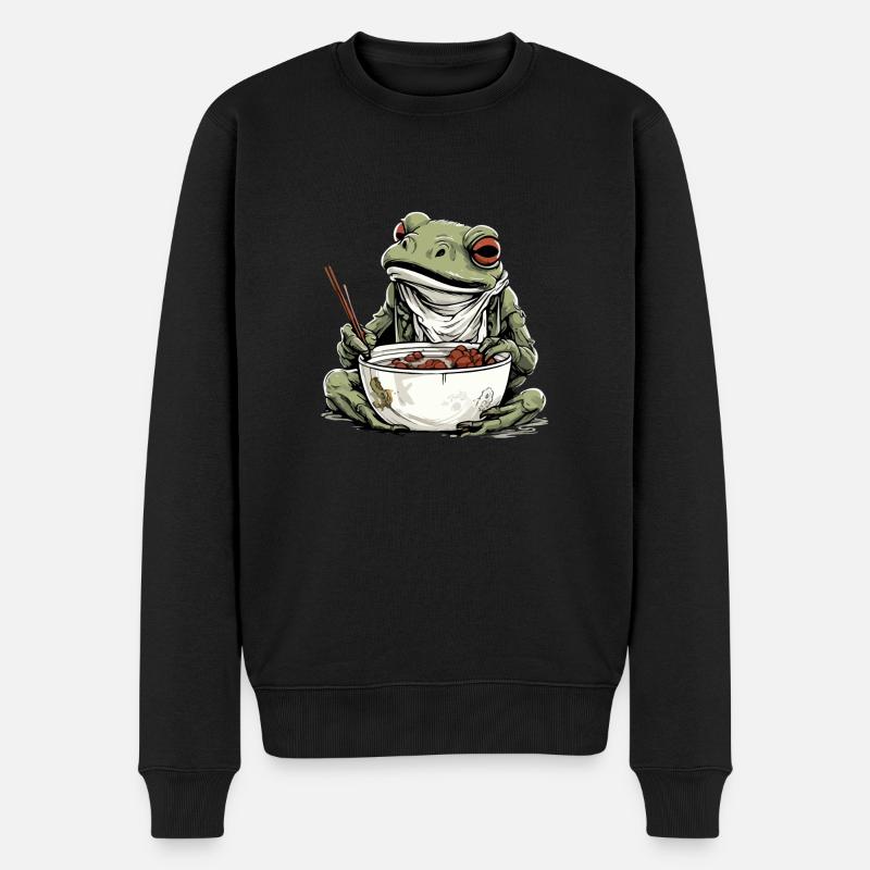 Kriko le crapaud gourmand - Pull Premium bio Homme - noir