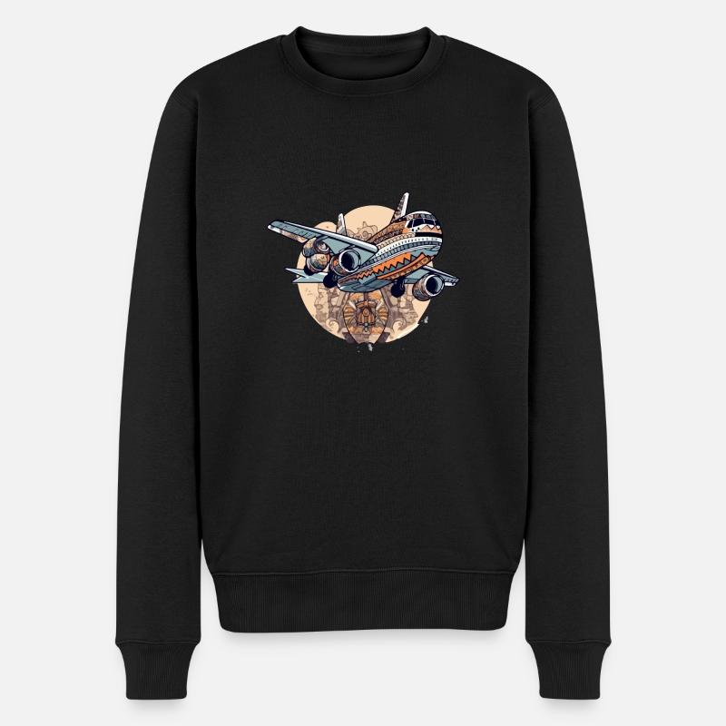 Style airline - Pull Premium bio Homme - noir