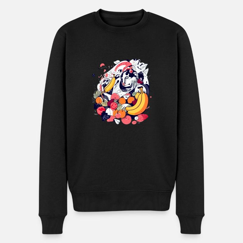 Félix dans les fruits - Pull Premium bio Homme - noir