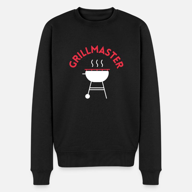 Grillmaster - Männer Premium Bio Pullover - Schwarz