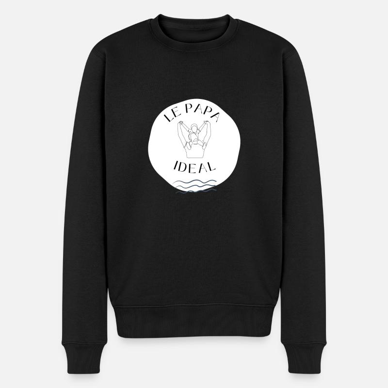 Le papa idéal cadeau anniversaire - Pull Premium bio Homme - noir