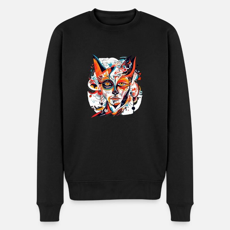 Hizi déesse féline - Pull Premium bio Homme - noir