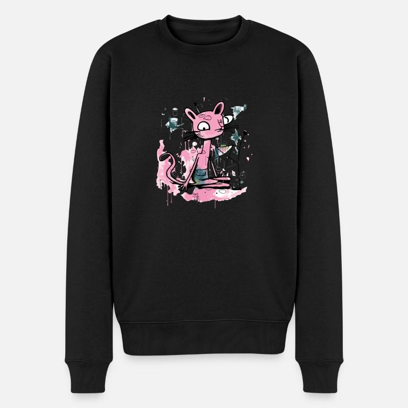 Jok la panthère rose - Pull Premium bio Homme - noir