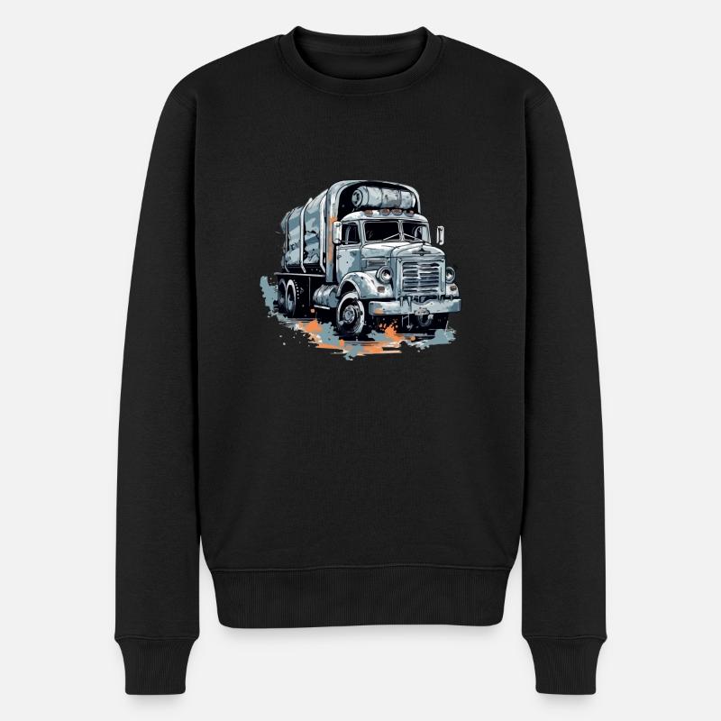 Camion Bigtruck - Männer Premium Bio Pullover - Schwarz