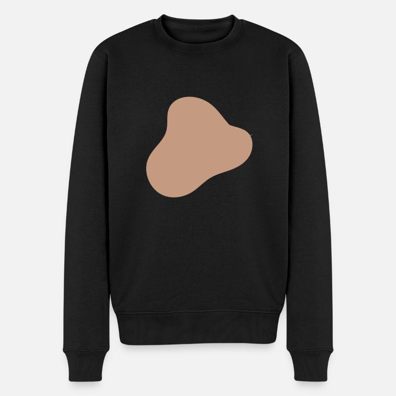 BlobDesign - Männer Premium Bio Pullover - Schwarz