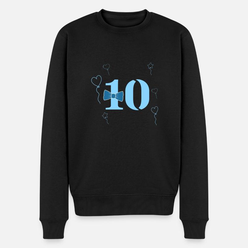10e anniversaire garçon - Pull Premium bio Homme - noir