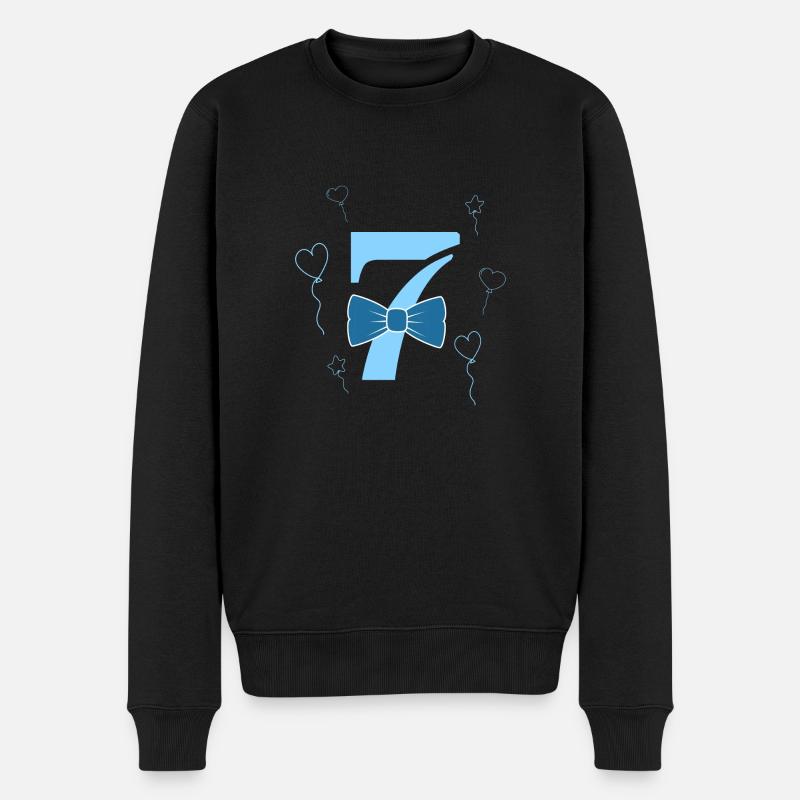 7e anniversaire garçon - Pull Premium bio Homme - noir