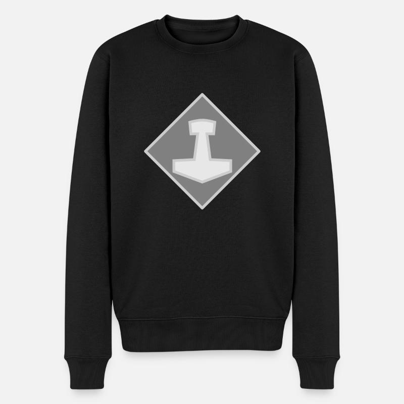 Mjölnir - Männer Premium Bio Pullover - Schwarz
