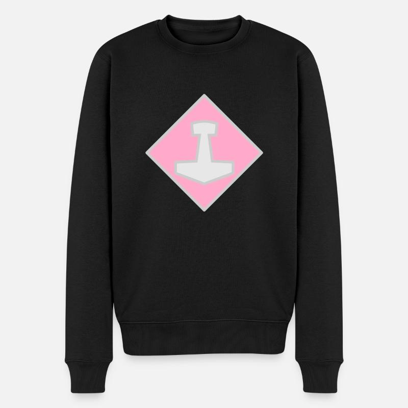 Mjölnir - Männer Premium Bio Pullover - Schwarz