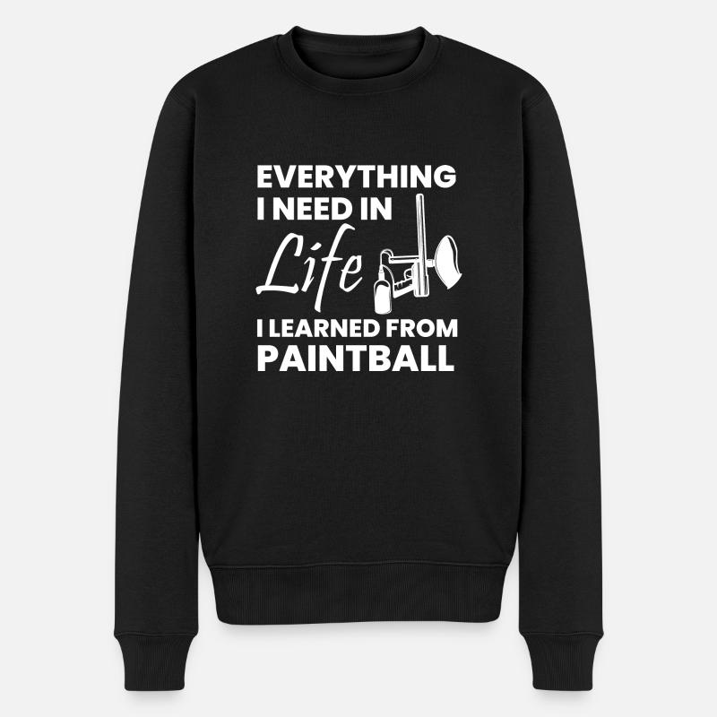 Paintball Airsoft - Pull Premium bio Homme - noir