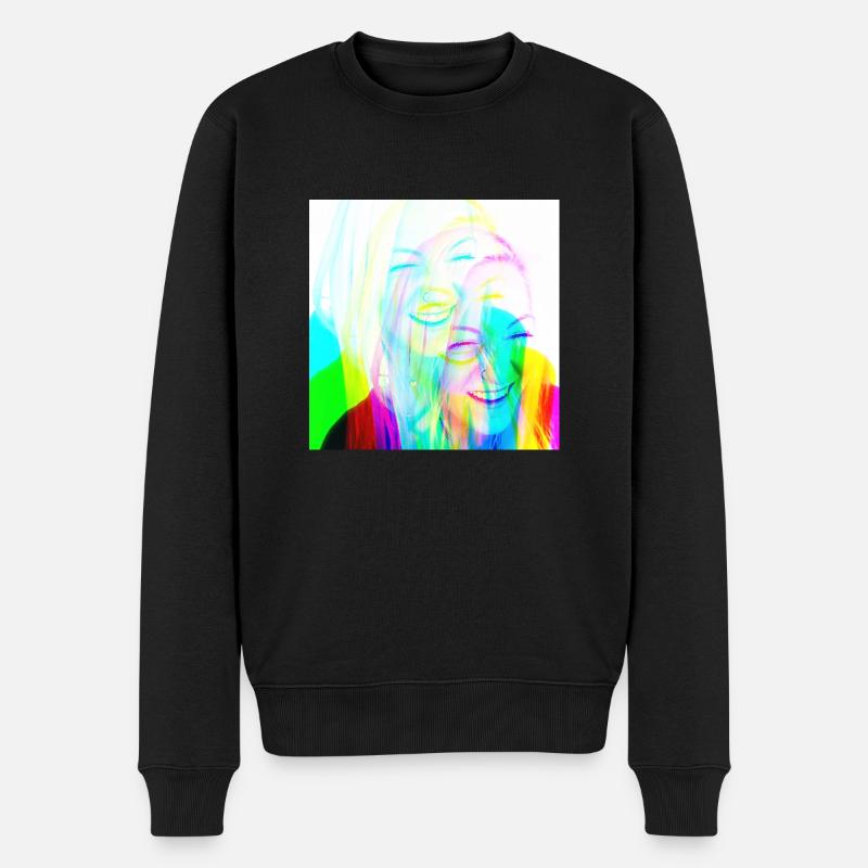 Mutti Psychedelic - Männer Premium Bio Pullover - Schwarz