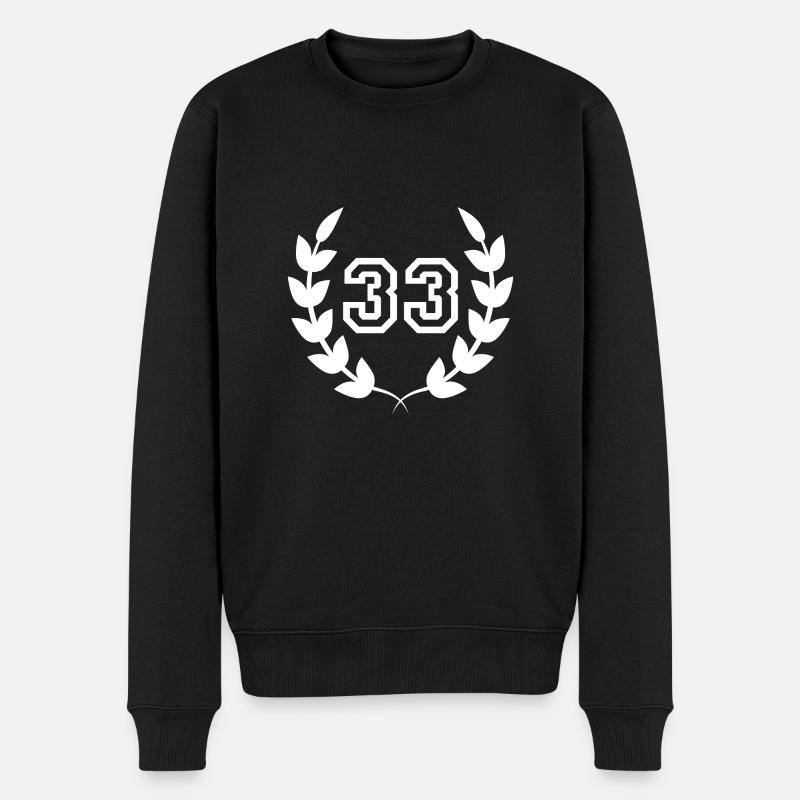 33e anniversaire-idée cadeau 33ans - Pull Premium bio Homme - noir