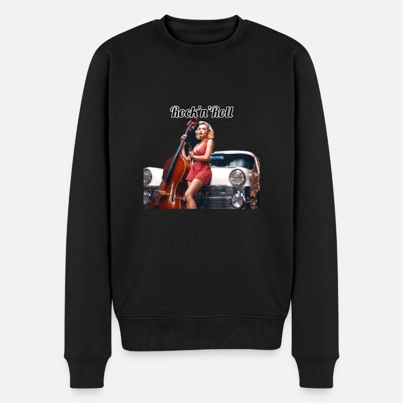 Pinup - Männer Premium Bio Pullover - Schwarz