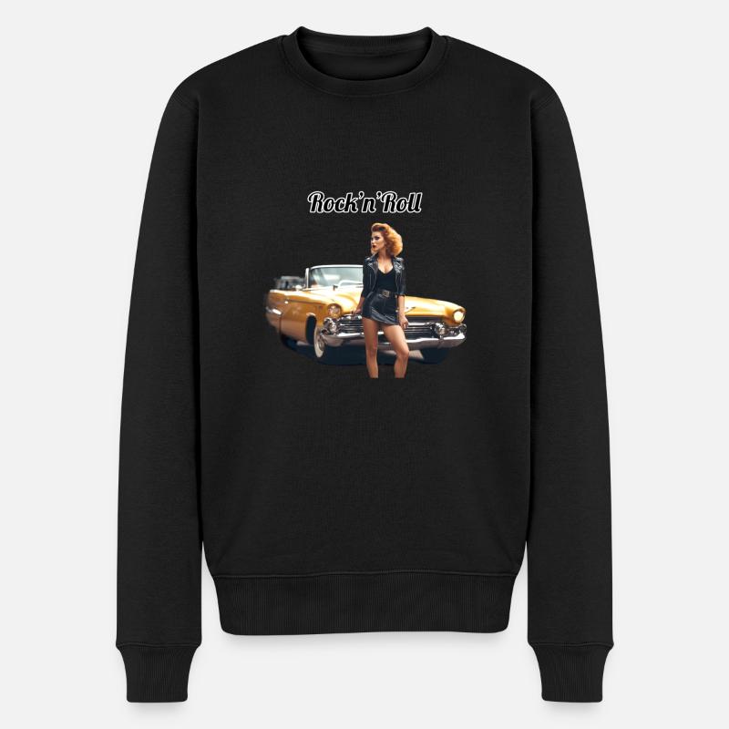 Pinup - Männer Premium Bio Pullover - Schwarz