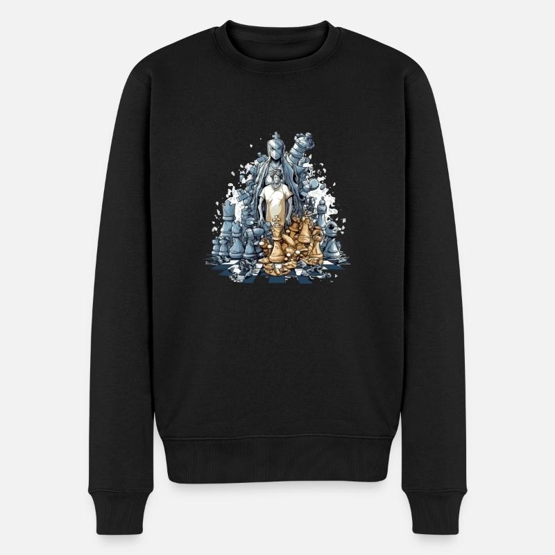 Chess carnage - Men's Premium Organic Jumper - black