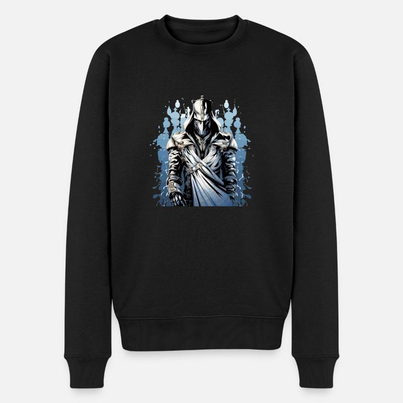 Schnee der Kämpfer - Männer Premium Bio Pullover - Schwarz