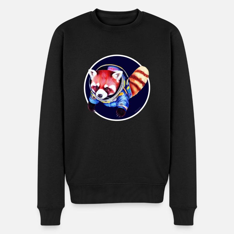 Panda de l’espace - Pull Premium bio Homme - noir