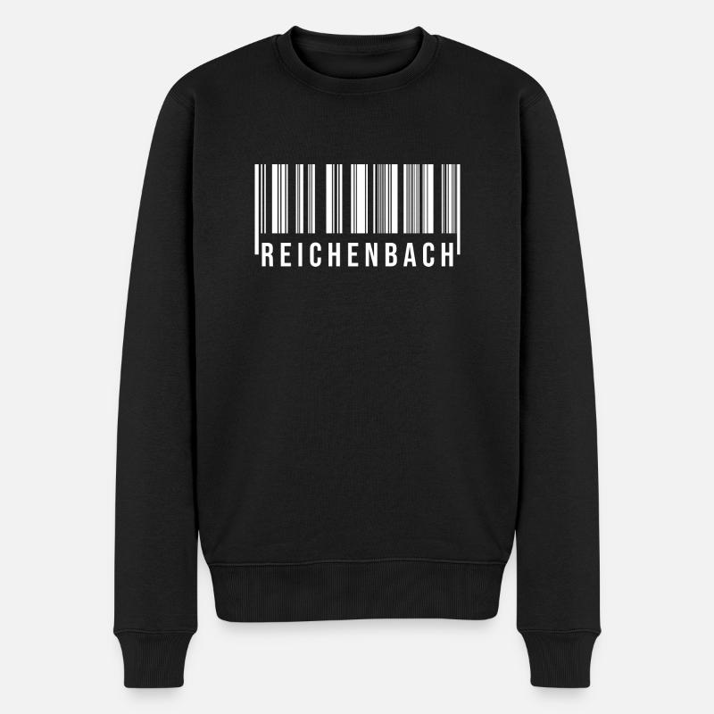 Erzgebirge Strichcode Reichenbach - Männer Premium Bio Pullover - Schwarz