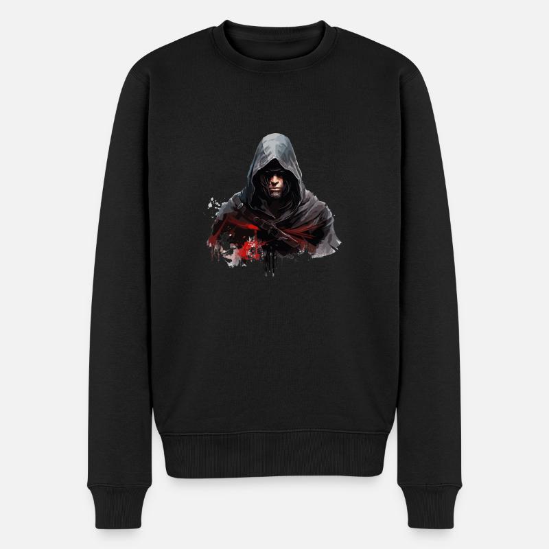 Ombre secrète - Pull Premium bio Homme - noir