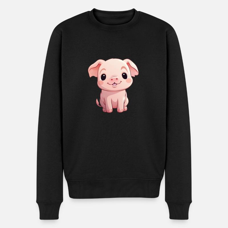 Bébé cochon - Pull Premium bio Homme - noir