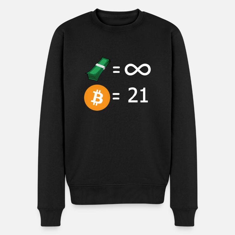21 Millionen - Männer Premium Bio Pullover - Schwarz