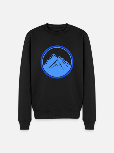 mountains - Men's Premium Organic Jumper - black