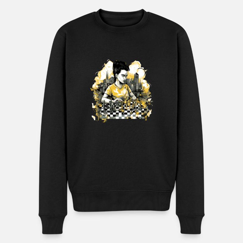 Frid au club d'échecs - Pull Premium bio Homme - noir
