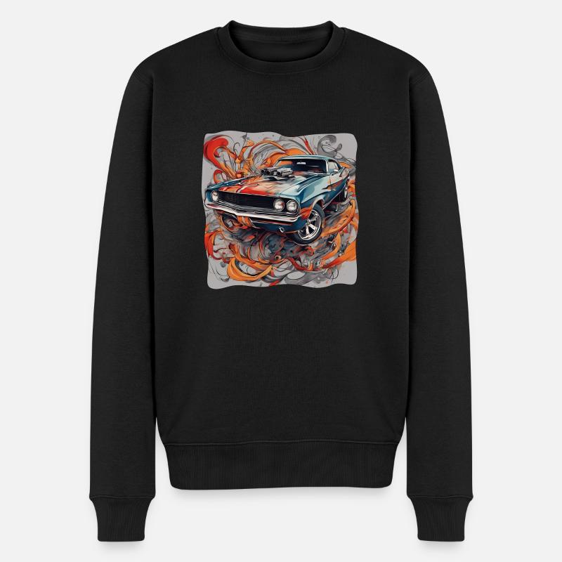Sportwagen - Männer Premium Bio Pullover - Schwarz