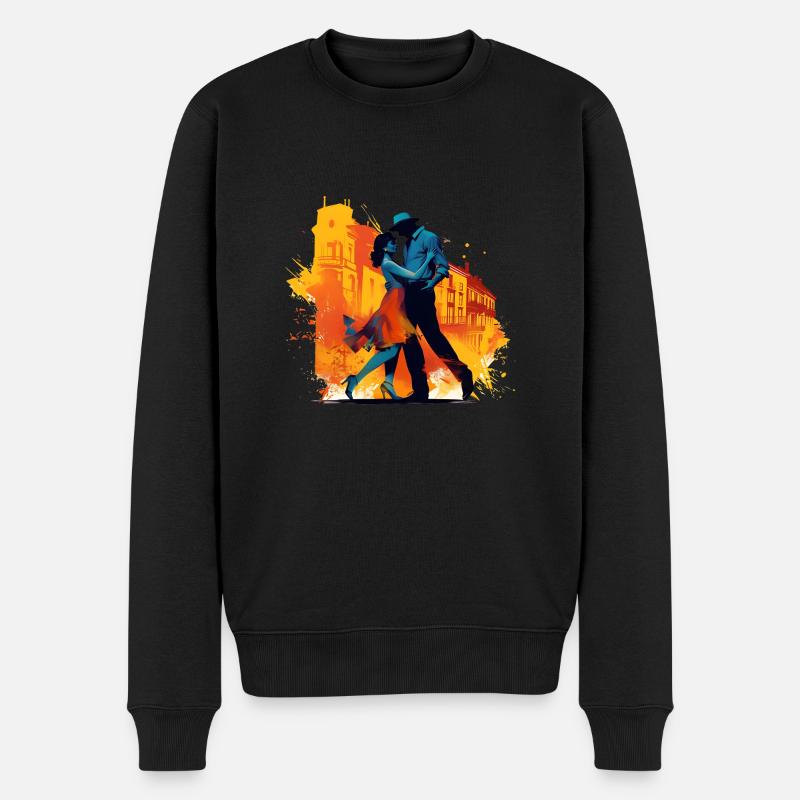 Tanzen ist eine Ausdrucksform - Männer Premium Bio Pullover - Schwarz