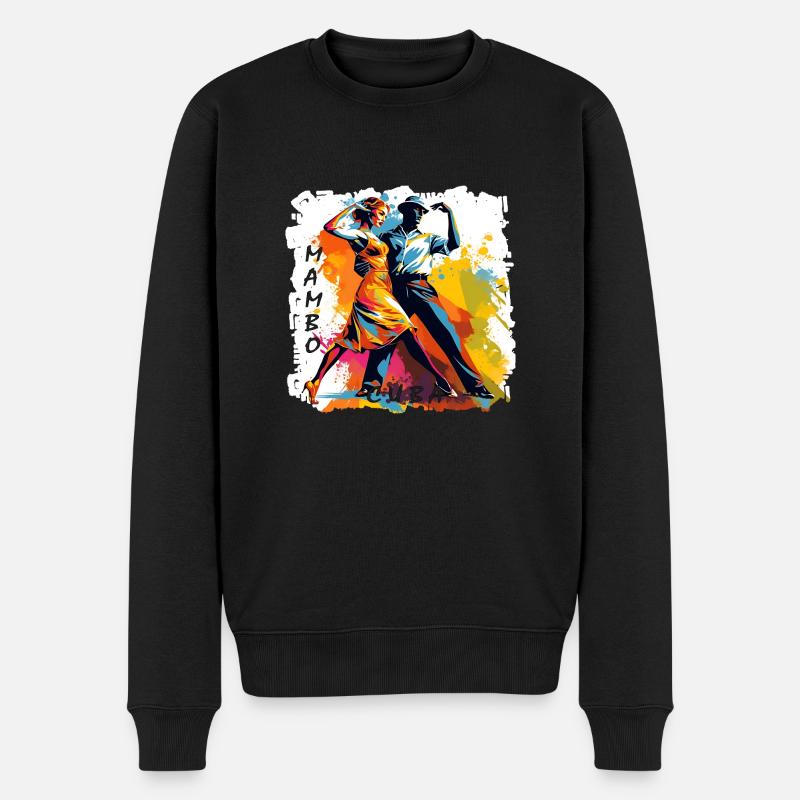 Durch tanzen Soziale Kontakte pflegen - Männer Premium Bio Pullover - Schwarz
