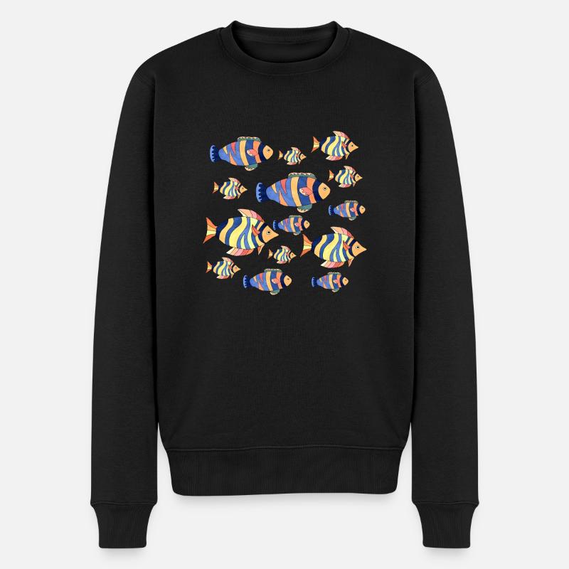 Poissons - Pull Premium bio Homme - noir