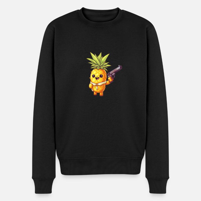 Ananas agressif - Pull Premium bio Homme - noir