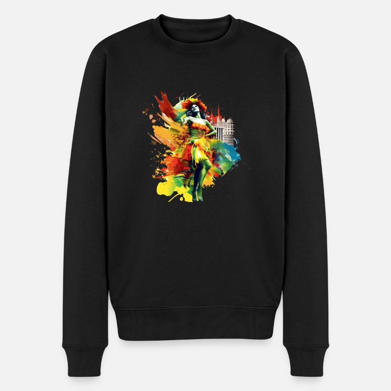 Die Samba-Paraden in Rio de Janeiro sind berühmt - Männer Premium Bio Pullover - Schwarz