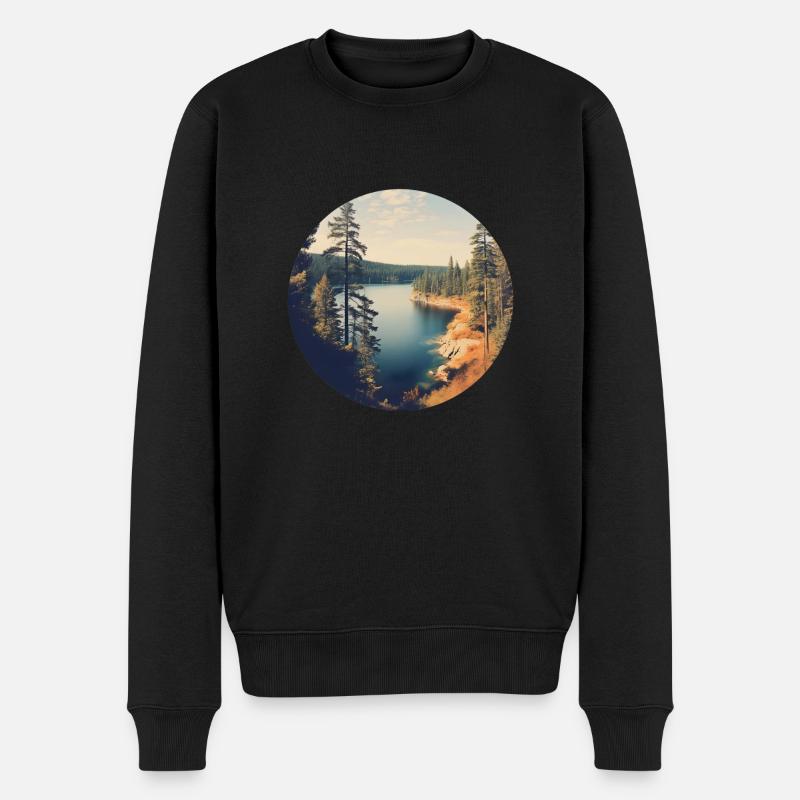 Une belle journée au Canada - Pull Premium bio Homme - noir